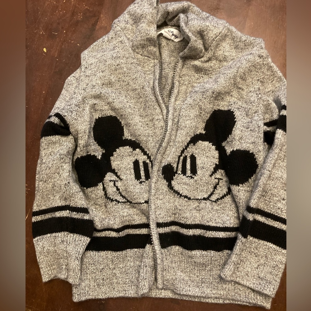 Baby gap Mickey Mouse zipper cardigan size 4